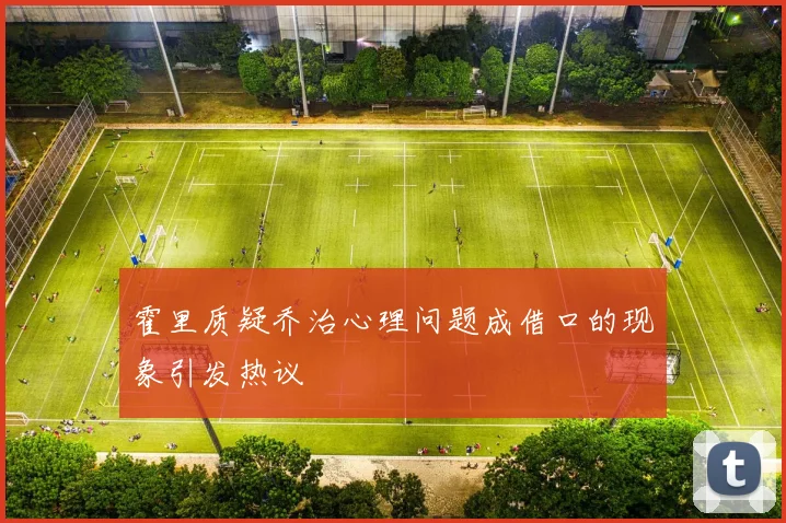 霍里质疑乔治心理问题成借口的现象引发热议